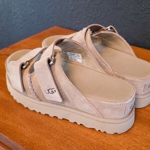 UGG Women's Beige Suede Sandals